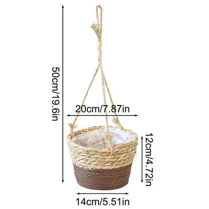 TwineBloom™ – Handgeknoopte Macramé Plantenhanger – Orchidee & Kamerplant Hanger