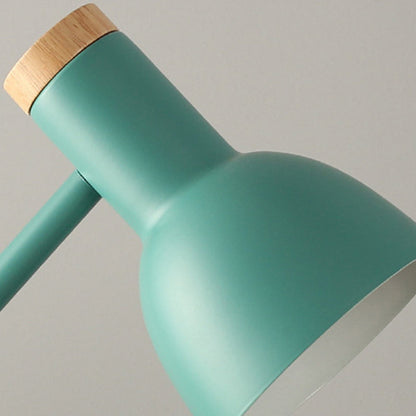 HoutNoor™ – Scandinavische Tafellamp van IJzer en Massief Hout – Moderne Sfeerverlichting