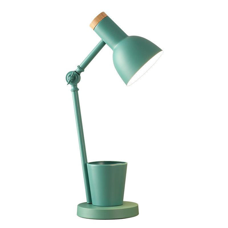 HoutNoor™ – Scandinavische Tafellamp van IJzer en Massief Hout – Moderne Sfeerverlichting
