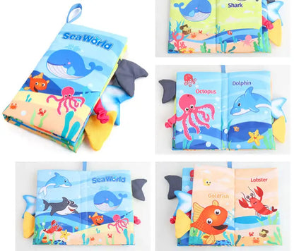 BladBeest™ – Montessori Stoffen Babyboekjes – Sensorisch Speelplezier voor de Allerkleinsten