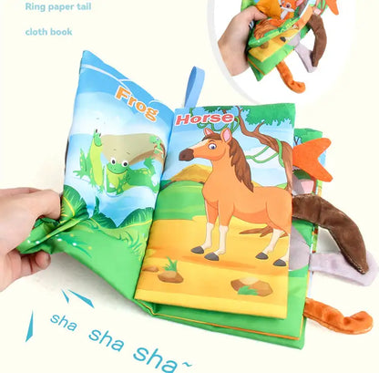 BladBeest™ – Montessori Stoffen Babyboekjes – Sensorisch Speelplezier voor de Allerkleinsten