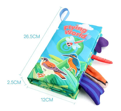 BladBeest™ – Montessori Stoffen Babyboekjes – Sensorisch Speelplezier voor de Allerkleinsten