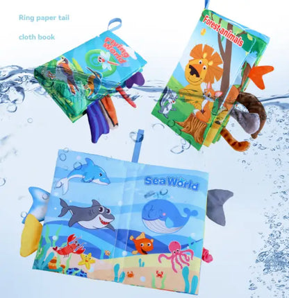 BladBeest™ – Montessori Stoffen Babyboekjes – Sensorisch Speelplezier voor de Allerkleinsten