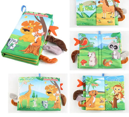 BladBeest™ – Montessori Stoffen Babyboekjes – Sensorisch Speelplezier voor de Allerkleinsten