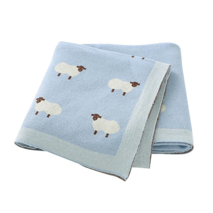 SnuggleKnit™ – Zachte Katoenen Babydeken – Comfort voor Elk Seizoen