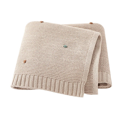 SnugWeave™ – Zachte Katoenen Gebreide Deken – Comfort voor Baby’s