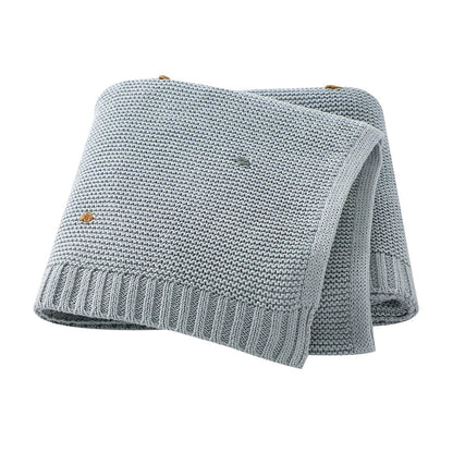 SnugWeave™ – Zachte Katoenen Gebreide Deken – Comfort voor Baby’s