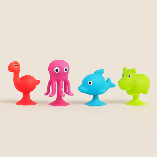 StickiePals™ – Creatief Zuignapspeelgoed voor in Bad – Educatief Waterspeelplezier