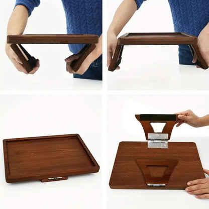 Bamboo Bliss Armtafel - Verstelbaar Bamboe, Ruimtebesparend 7