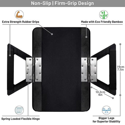 Bamboo Bliss Armtafel - Verstelbaar Bamboe, Ruimtebesparend 8