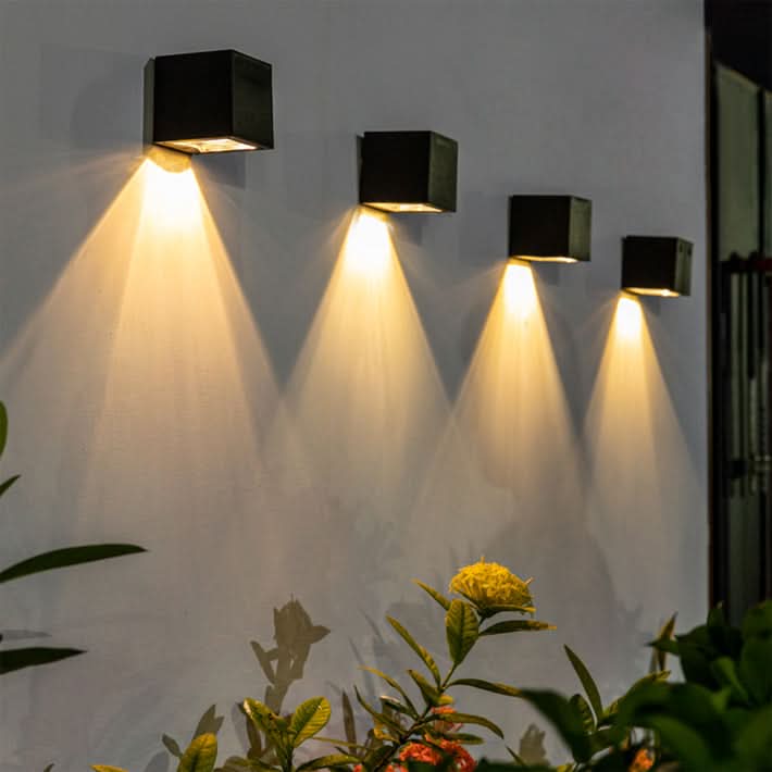 Bamboo Buiten Wandlamp - Solar LED, Weerbestendig Modern Design 0