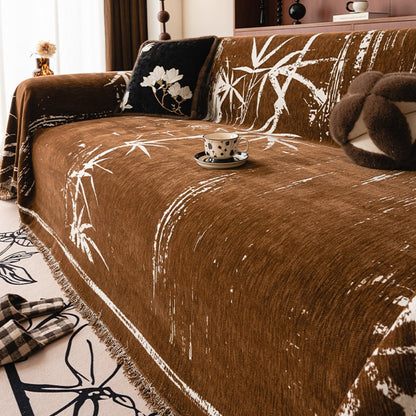 Bamboo Whisper Sofa Cover - Chenille, Zen-Stijl 0