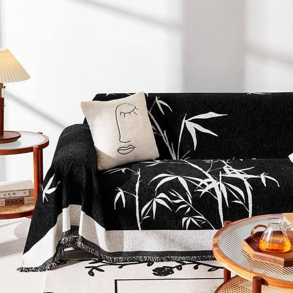 Bamboo Whisper Sofa Cover - Chenille, Zen-Stijl 2