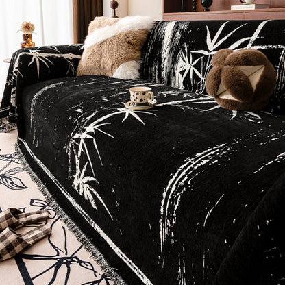 Bamboo Whisper Sofa Cover - Chenille, Zen-Stijl 7