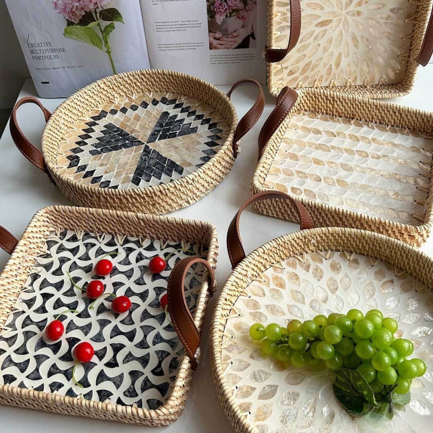 Bastia Rotan Dienblad - Handgemaakt, Duurzaam 3