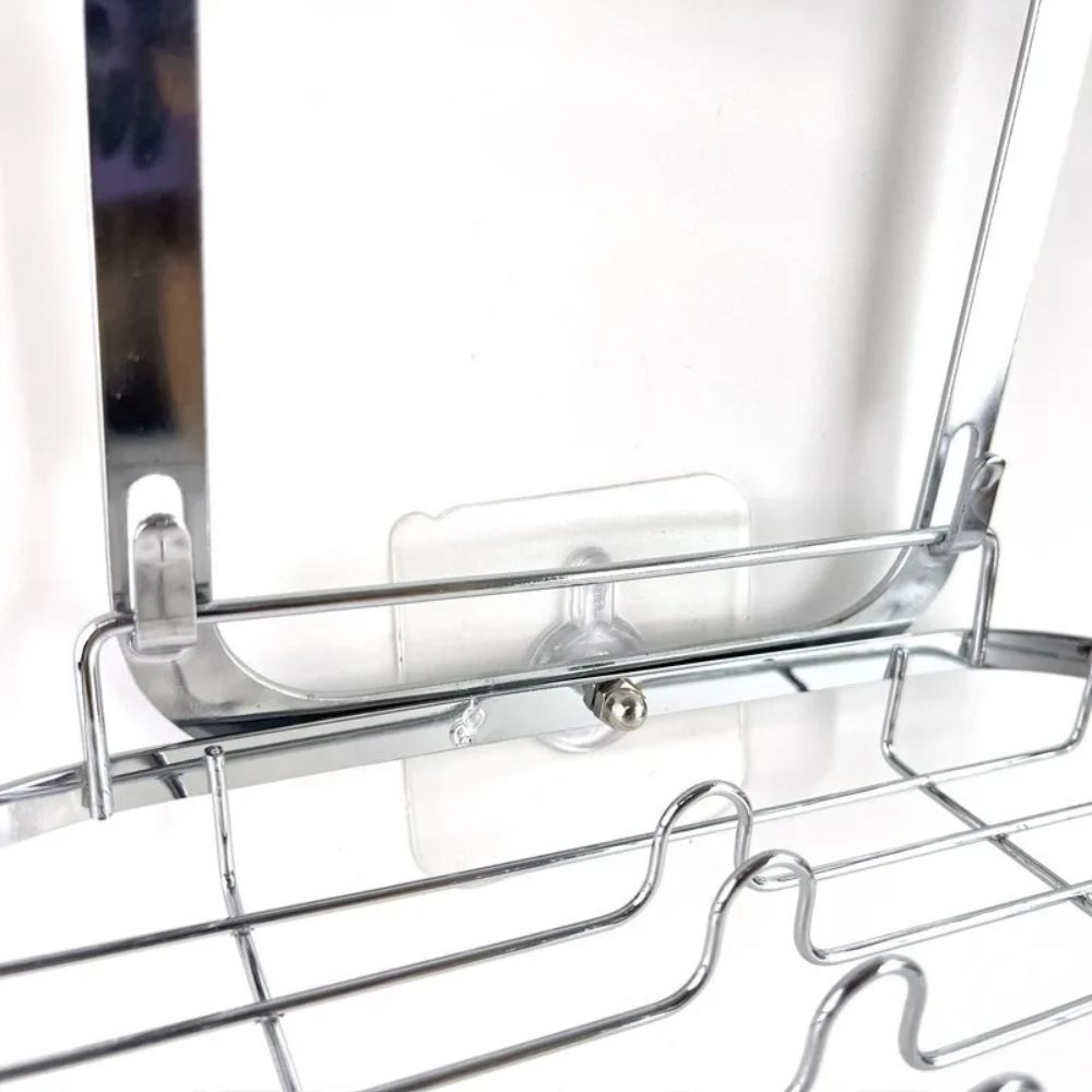 TriTierShower™ – 3-Laags Douche Organizer Caddy – Boorvrije Wandplank Opslag