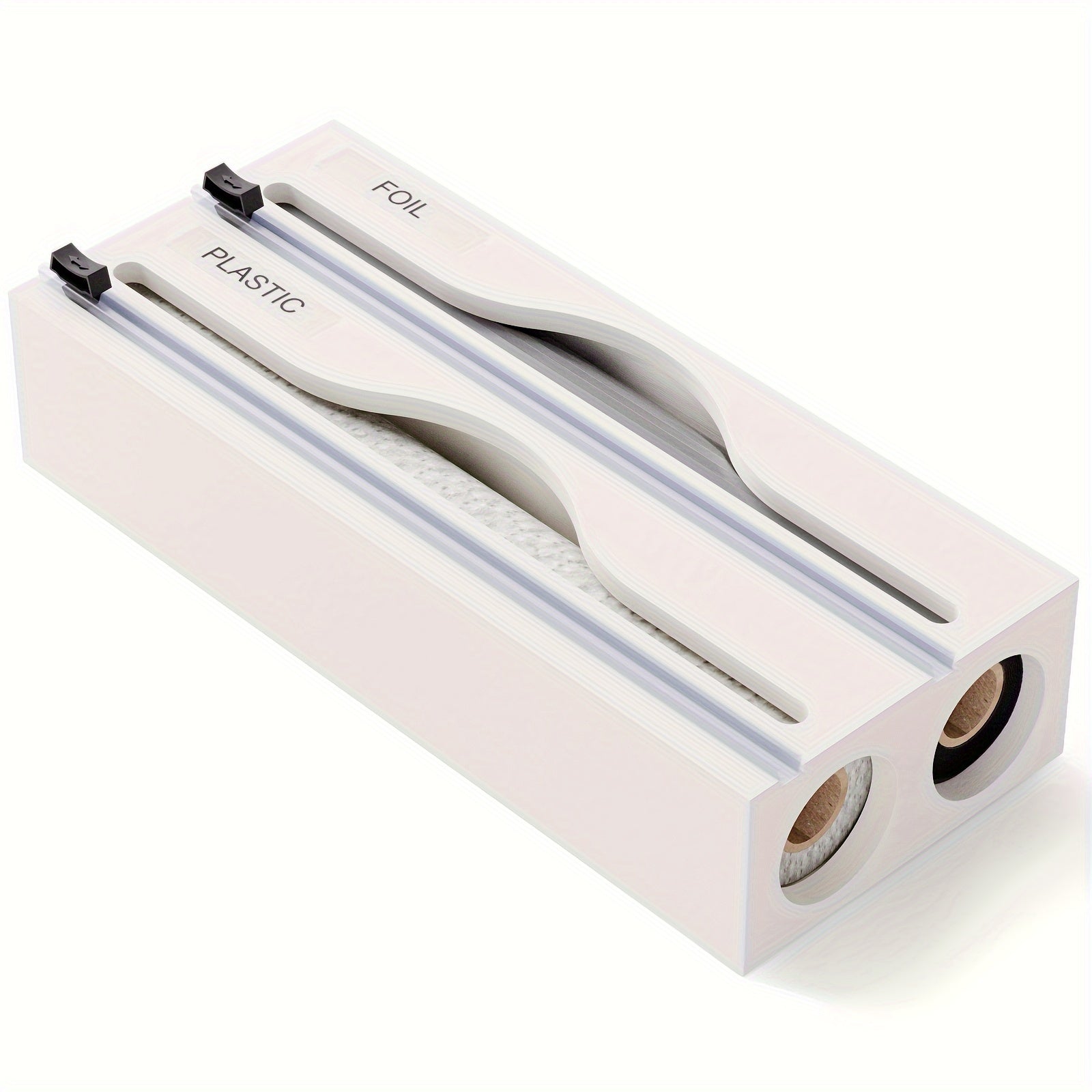 Bento Folie Dispenser - Bamboe 2-in-1 met Snijder 3