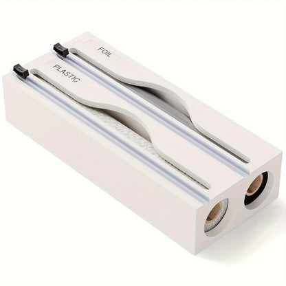 Bento Folie Dispenser - Bamboe 2-in-1 met Snijder 3