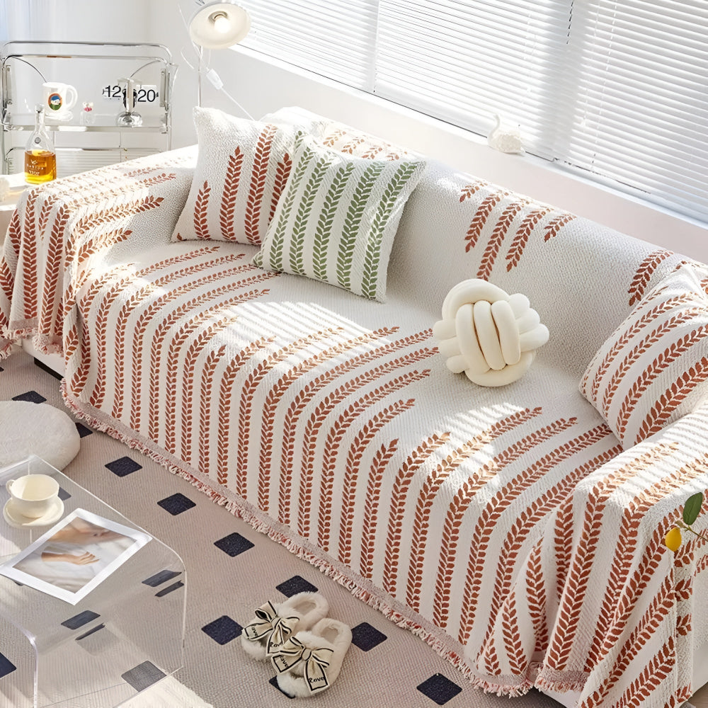 Bladbankhoes - Zachte Microvezel, Chic Ontwerp met Franjes 0