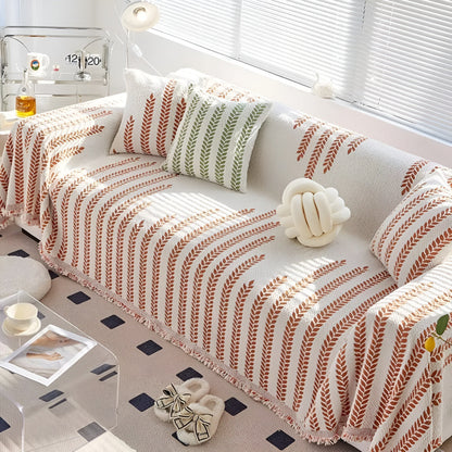 Bladbankhoes - Zachte Microvezel, Chic Ontwerp met Franjes 0