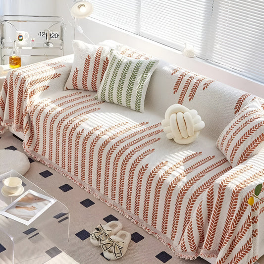 Bladbankhoes - Zachte Microvezel, Chic Ontwerp met Franjes 0