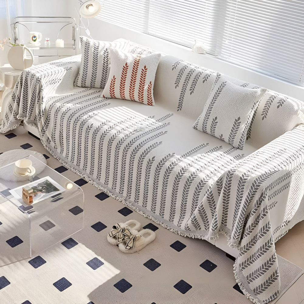 Bladbankhoes - Zachte Microvezel, Chic Ontwerp met Franjes 5