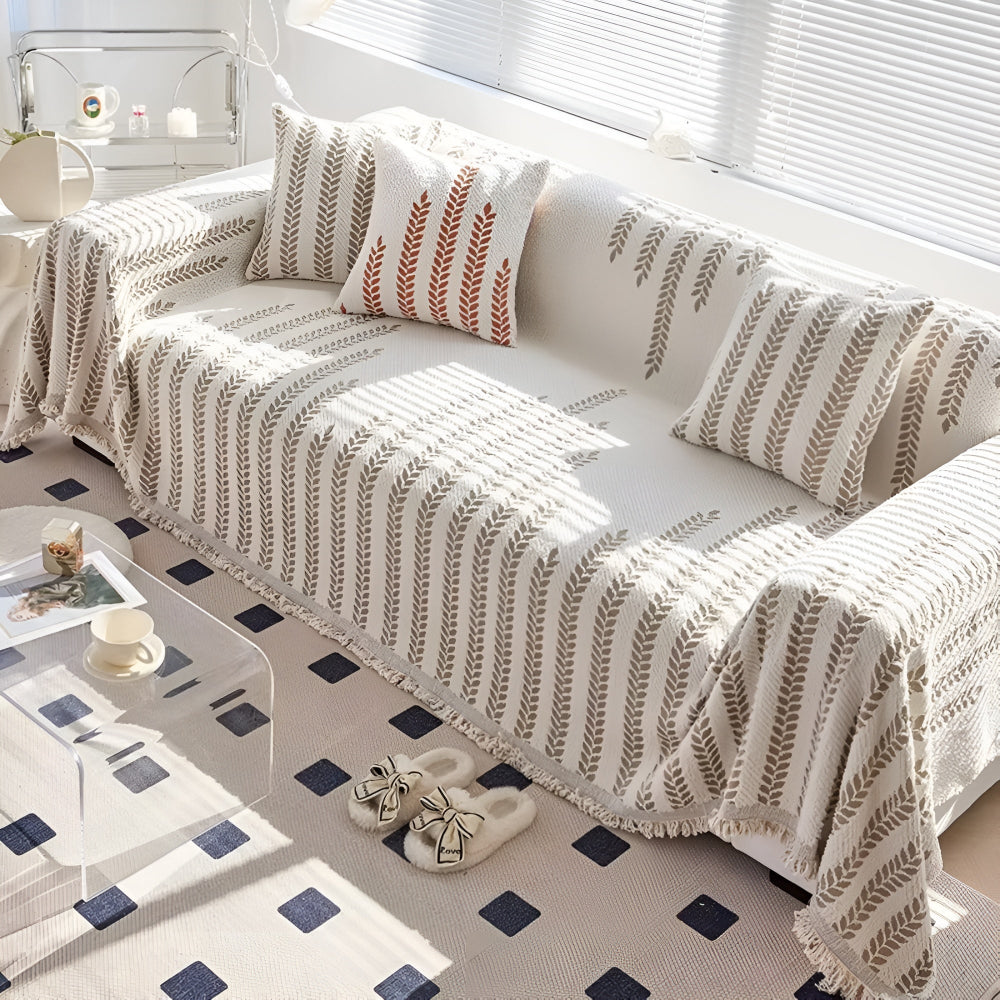 Bladbankhoes - Zachte Microvezel, Chic Ontwerp met Franjes 6