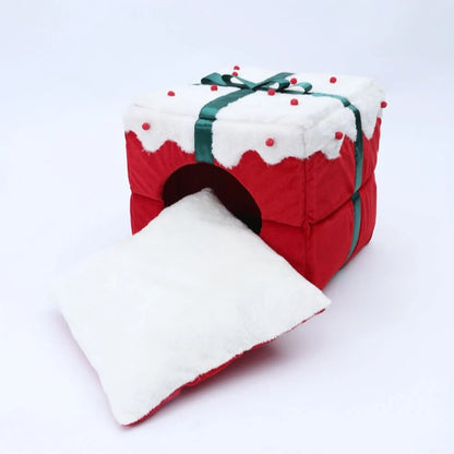 Blitzennap Huisdierbed - Halfgesloten, Kerstthema, Antislip 3