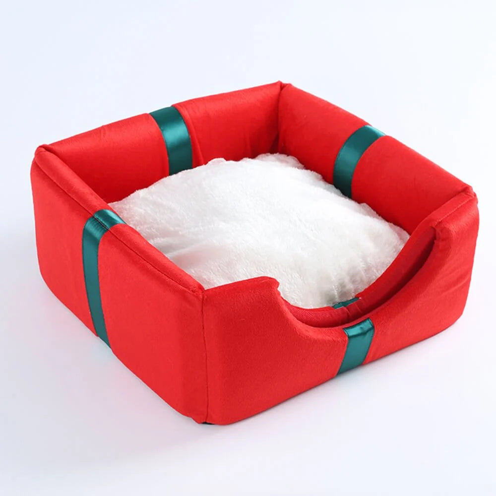 Blitzennap Huisdierbed - Halfgesloten, Kerstthema, Antislip 4