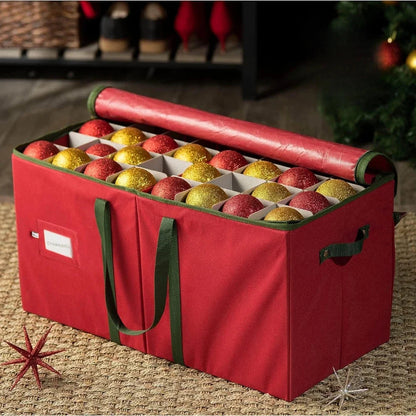 Blitzy Opbergdoos - Stevig Vliesstof, 128 Vakjes voor Kerstdecoraties 1