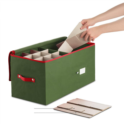 Blitzy Opbergdoos - Stevig Vliesstof, 128 Vakjes voor Kerstdecoraties 7