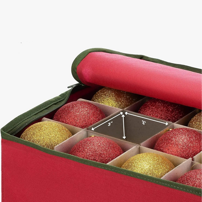 Blitzy Opbergdoos - Stevig Vliesstof, 128 Vakjes voor Kerstdecoraties 8