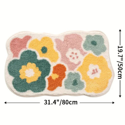 Bloeimatte Badmat Antislip - Zacht Microvezel, Absorberend 11