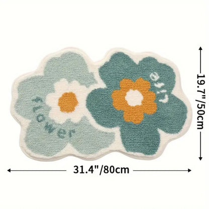 Bloeimatte Badmat Antislip - Zacht Microvezel, Absorberend 12