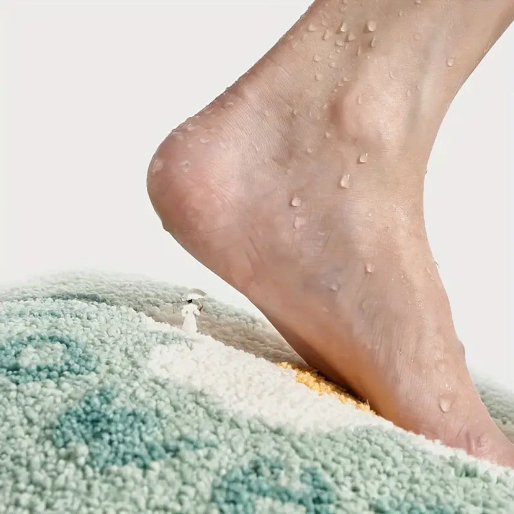 Bloeimatte Badmat Antislip - Zacht Microvezel, Absorberend 5