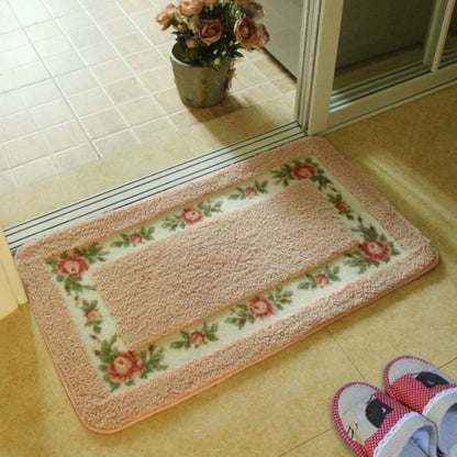 Bloemige Badmat Antislip - Zachte Microvezel, Sneldrogend, 60x40 cm 8