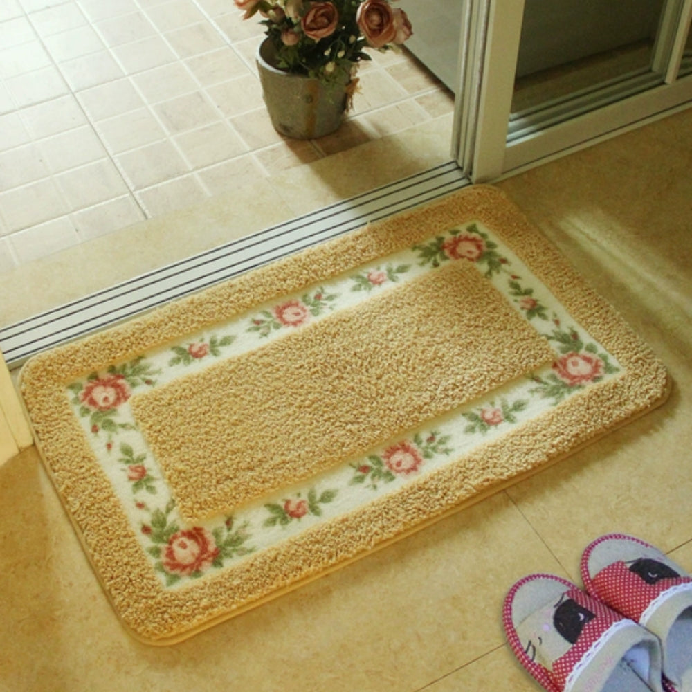 Bloemige Badmat Antislip - Zachte Microvezel, Sneldrogend, 60x40 cm 9