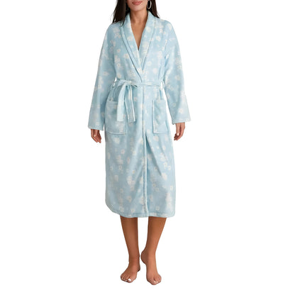 Blythe Badjas Dames - Zachte Fleece met Bloemenprint 4