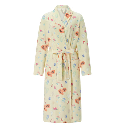 Blythe Badjas Dames - Zachte Fleece met Bloemenprint 5