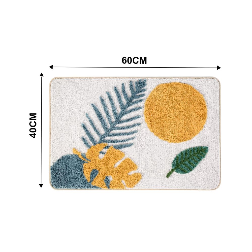 Blythe Badmat - Microvezel, Antislip Bloemenpatroon voor Badkamer en Toilet 0