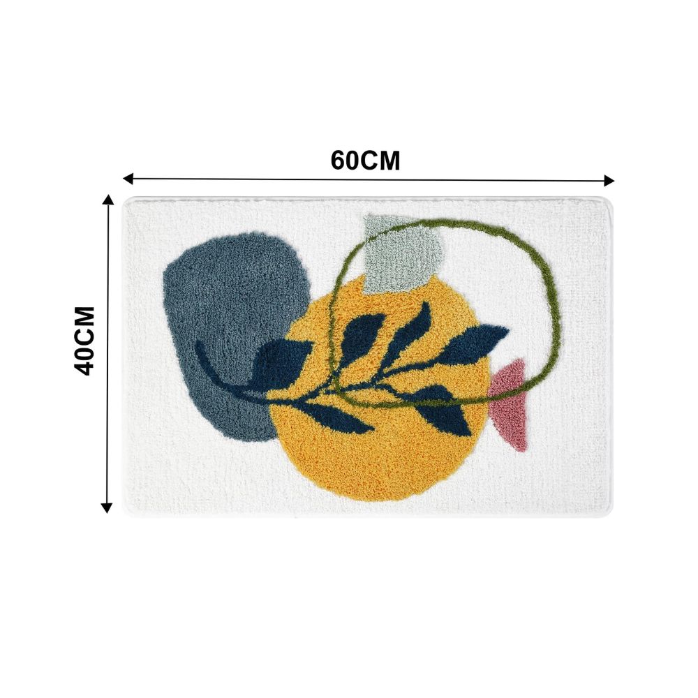 Blythe Badmat - Microvezel, Antislip Bloemenpatroon voor Badkamer en Toilet 11