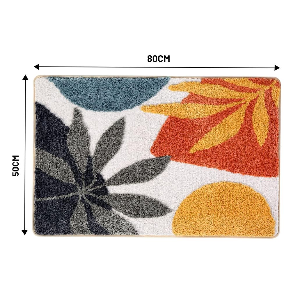 Blythe Badmat - Microvezel, Antislip Bloemenpatroon voor Badkamer en Toilet 12