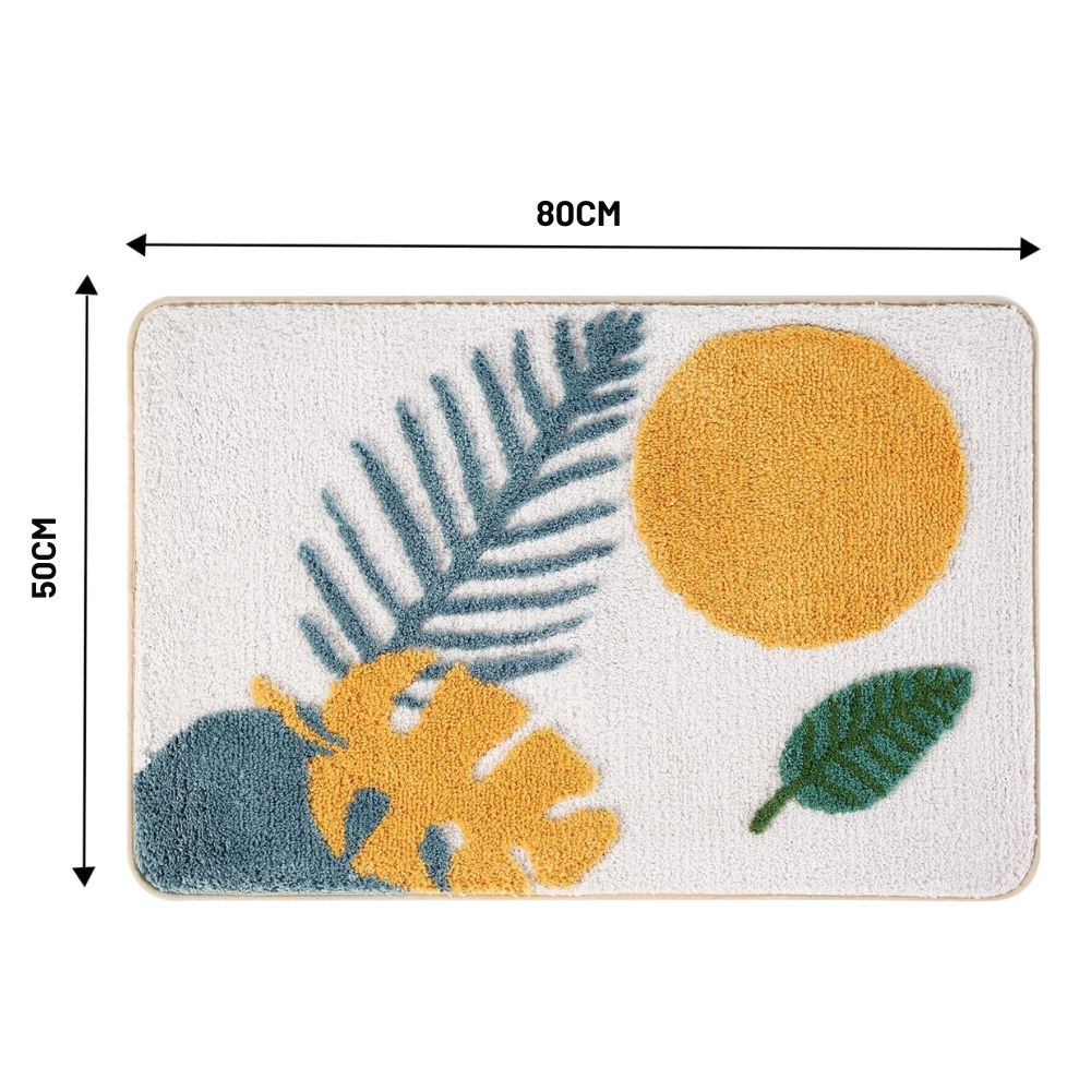 Blythe Badmat - Microvezel, Antislip Bloemenpatroon voor Badkamer en Toilet 13