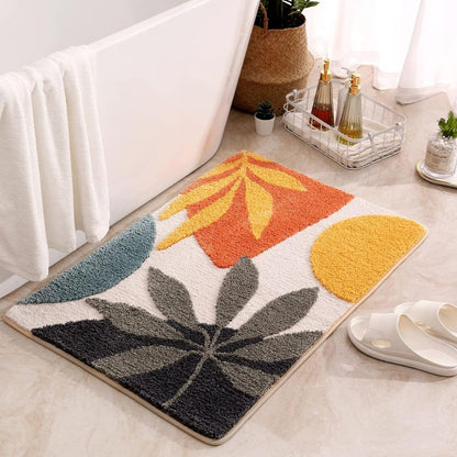 Blythe Badmat - Microvezel, Antislip Bloemenpatroon voor Badkamer en Toilet 5