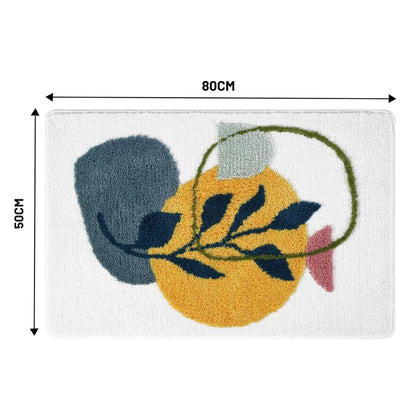 Blythe Badmat - Microvezel, Antislip Bloemenpatroon voor Badkamer en Toilet 9