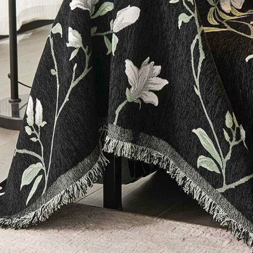 Blythe Bankhoes - Vintage Chenille met Bloemenpatroon voor Hoekbank 5