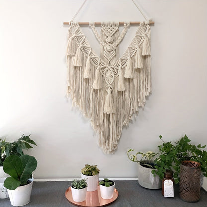 Bohara Macrame Wandhanger - Handgemaakt, Natuurlijke Katoen 1
