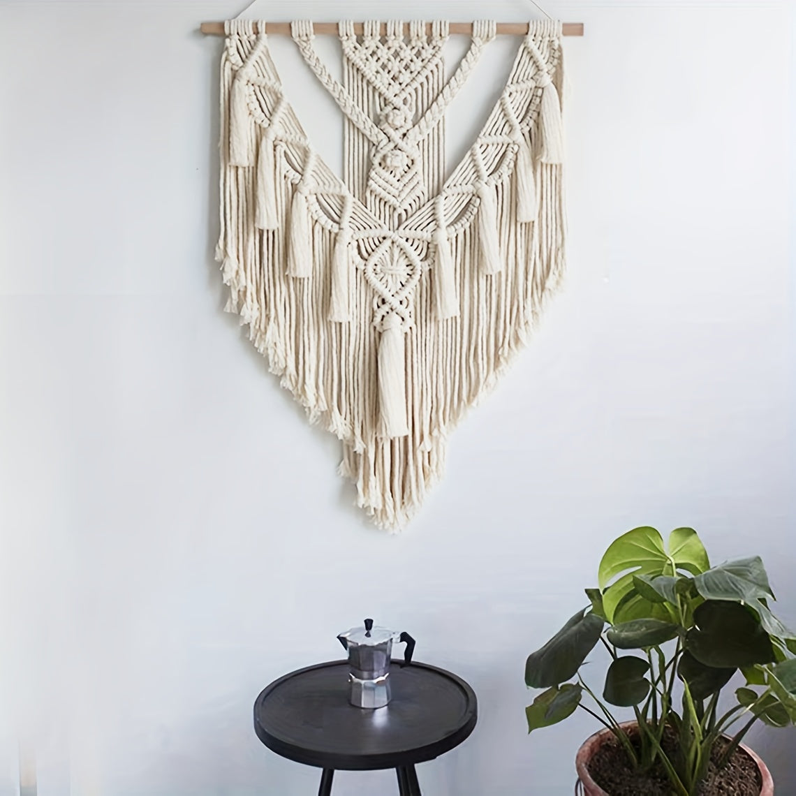 Bohara Macrame Wandhanger - Handgemaakt, Natuurlijke Katoen 3