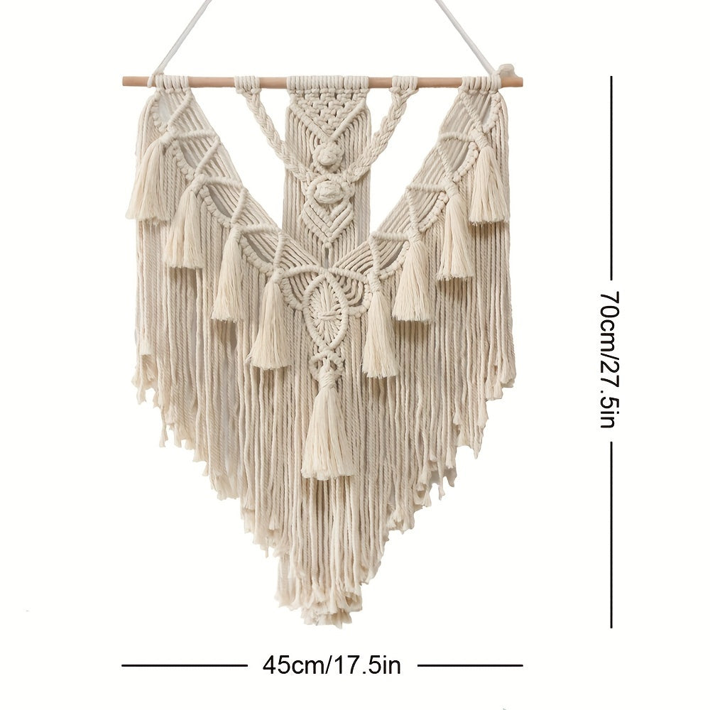 Bohara Macrame Wandhanger - Handgemaakt, Natuurlijke Katoen 4