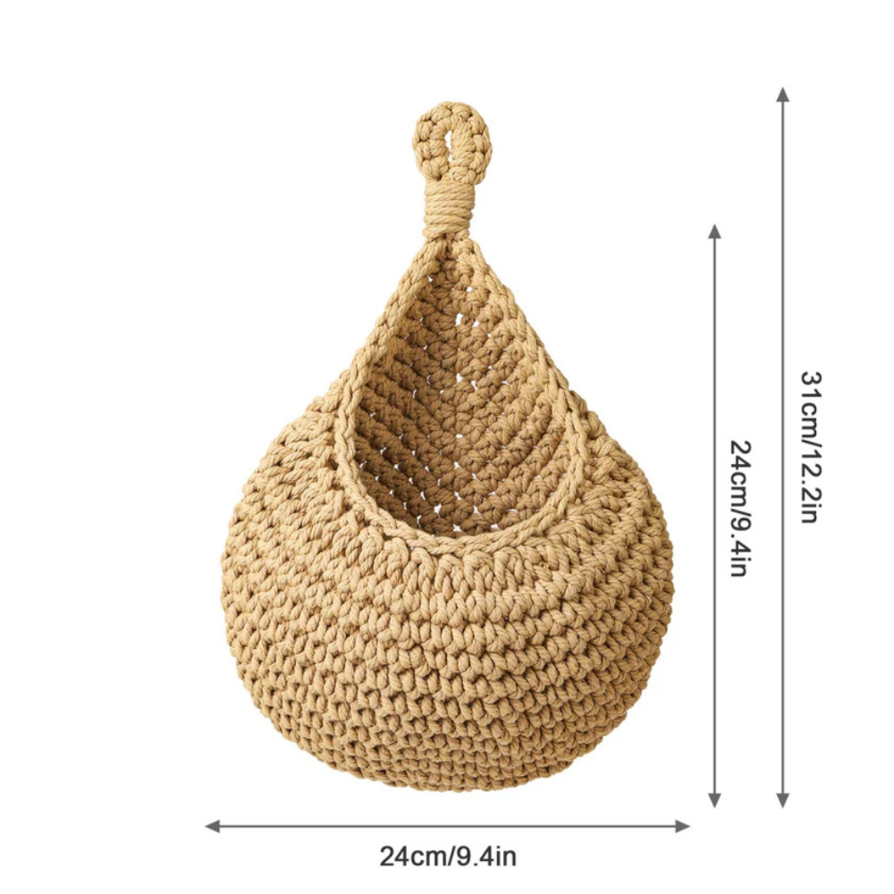 Bora Boho Hangmand - Handgeweven Jute, Duurzaam Design 10